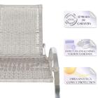 Conjunto 3 Espreguiçadeira Em Aluminio E Fibra Sintetica Recl