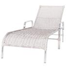 Conjunto 3 Espreguiçadeira Em Aluminio E Fibra Sintetica Recl