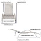 Conjunto 3 Espreguiçadeira Em Aluminio Ipanema E 3 Mesa De Ce