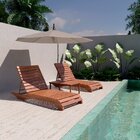 Conjunto 3 Espreguiçadeiras E 2 Mesinhas De Centro Para Jardi