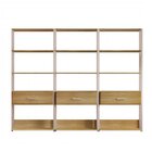 Conjunto 3 Estantes Para Livros 1 Gaveta Emoção Candian Espre