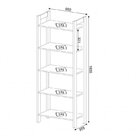 Conjunto 3 Estantes Para Livros 4 Gavetas Biblioteca Az Premi