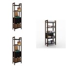 Conjunto 3 Estantes Para Livros 4 Gavetas Biblioteca Az Premi