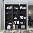 Conjunto 3 Estantes Para Livros Modular Biblioteca Zatto Blac