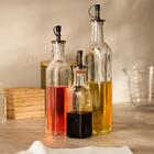 Conjunto 3 Garrafas De Vidro Para Azeite Vinagre Com Bico Dos