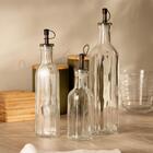 Conjunto 3 Garrafas De Vidro Para Azeite Vinagre Com Bico Dos