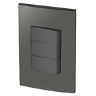 Conjunto 3 Interruptores Paralelos - Inova Grafite - Agt21