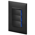 Conjunto 3 Interruptores Paralelos - Preta - Pial Plus +