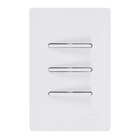 Conjunto 3 Interruptores Simples 4x2 Branca Dicompel