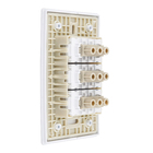 Conjunto 3 Interruptores Simples 4x2 Branca Dicompel