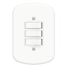 Conjunto 3 Interruptores Simples - Fame Blanc - 0656