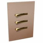 Conjunto 3 Interruptores Simples - Jnx Legacy C - Rosé E Dour