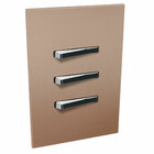 Conjunto 3 Interruptores Simples - Jnx Legacy R - Rosé E Crom