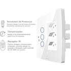 Conjunto 3 Interruptores Touch Ir + 3 Tomadas 20a - Diamond 4