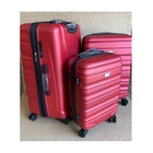 Conjunto 3 Malas Viagem Rígida Vinho C/ Rodas Duplas 360º P,