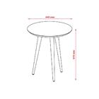 Conjunto 3 Mesas Apoio Lateral E Centro Patrimar Luna Cumarú