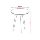 Conjunto 3 Mesas Apoio Lateral E Centro Patrimar Luna Cumarú