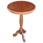 Conjunto 3 Mesas De Apoio Lateral Redonda Madeira Maciça Jovi