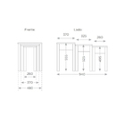 Conjunto 3 Mesas Laterais Em Madeira Maciça Madri Roble/preto