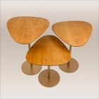 Conjunto 3 Mesas Lateral Orgânica Up 60 X 52 X 44 Cm Altura C