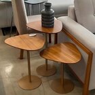 Conjunto 3 Mesas Lateral Orgânica Up 60 X 52 X 44 Cm Altura C