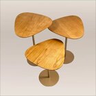 Conjunto 3 Mesas Lateral Orgânica Up 60 X 52 X 44 Cm Altura C