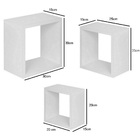 Conjunto 3 Nichos Decorativos Para Quarto E Sala Em Mdf 15mm