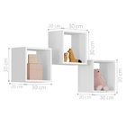 Conjunto 3 Nichos Lyfa Branco