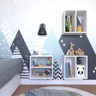 Conjunto 3 Nichos Prateleira Para Quarto Infantil  Branco