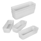 Conjunto 3 Organizadores de Gaveta 6,75x9,2x18,4cm Plástico Transparente Lisa 04 São Bernardo