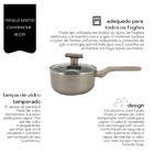 Conjunto 3 Panelas Sartin Cook Champanhe  Revestimento Cerâmi