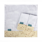 Conjunto 3 Paninhos De Boca Fralda 100% Algodão  Boho Poá