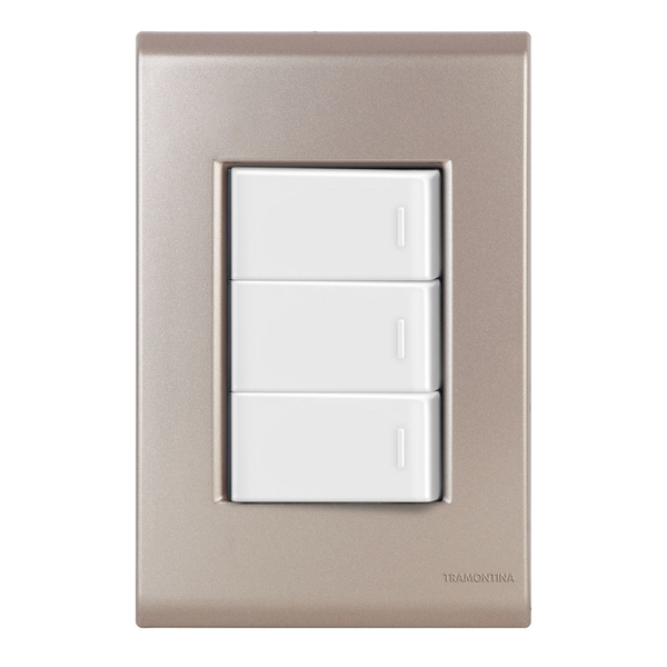 Conjunto 3 Paralelos - Tramontina Liz Ouro Velho / Branco - T