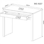 Conjunto 3 Peças Com Escrivaninha 1 Gaveta, Estante Livreiro
