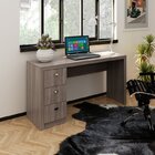 Conjunto 3 Peças Com Escrivaninha 3 Gavetas E 2 Estantes Livr