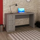 Conjunto 3 Peças Com Escrivaninha 3 Gavetas E 2 Estantes Livr