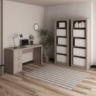 Conjunto 3 Peças Com Escrivaninha 3 Gavetas E 2 Estantes Livr