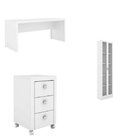 Conjunto 3 Peças Com Escrivaninha, Armário E Gaveteiro Espres