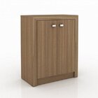 Conjunto 3 Peças Com Escrivaninha, Armário Multiuso Baixo E E