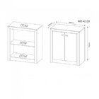 Conjunto 3 Peças Com Escrivaninha, Armário Multiuso Baixo E E