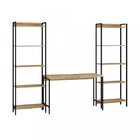 Conjunto 3 Peças Com Escrivaninha E 2 Estantes Industriais Ac