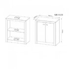 Conjunto 3 Peças Com Escrivaninha, Estante E Armário Multiuso