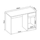 Conjunto 3 Peças Com Escrivaninha Morada, Gaveteiro 4 Gavetas