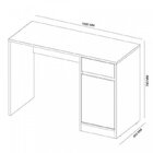 Conjunto 3 Peças Com Escrivaninha Morada, Gaveteiro 4 Gavetas