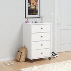 Conjunto 3 Peças Com Escrivaninha Morada, Gaveteiro 4 Gavetas