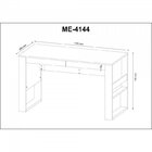 Conjunto 3 Peças Com Mesa Para Escritório 127cm, Armário Mult