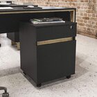 Conjunto 3 Peças Com Mesa Para Escritório 135cm, Estante E Ga