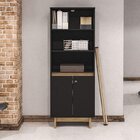 Conjunto 3 Peças Com Mesa Para Escritório 135cm, Estante E Ga