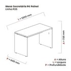 Conjunto 3 Peças Com Mesa Para Escritório Em L, Gaveteiro E E