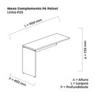 Conjunto 3 Peças Com Mesa Para Escritório Em L, Gaveteiro E E